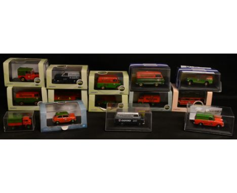 Die-cast Vehicles - Oxford Commercials 1:43 scale, including Platinum Member van 2008, another, 2010, Christmas 2009, 2010, 2