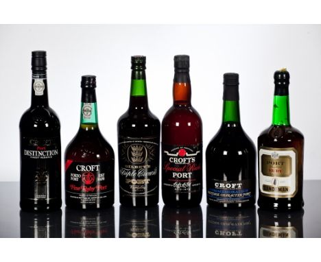 CROFT FINE RUBY PORT
Full bottle size, no capacity or strength stated.
CROFT DISTINCTION
Finest Reserve Port. 70cl, 19.5% vol