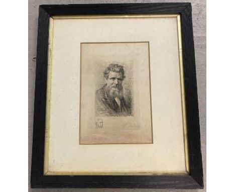 Signed etching, 1876, by Paul Adolphe Rajon (1842/3-1888) painter and print maker, after Sir George Reid. Of Scottish Natural