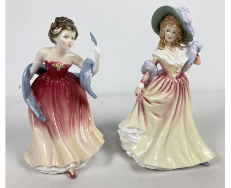 2 boxed Royal Doulton ceramic figurines. Katie - HN3360, modelled by Valerie Annand together with Amy's Sister - HN3445, mode