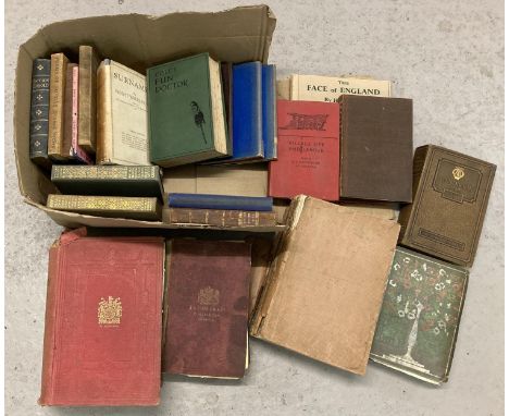 A box of antique and vintage books. To include Diary Of Samuel Pepys Volumes One &amp; Two, 1929 The Automobile Association H