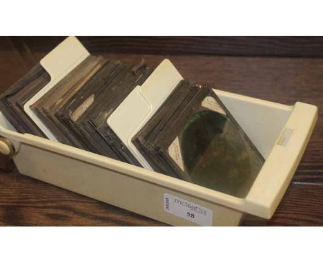 LOT OF VARIOUS MAGIC LANTERN SLIDES
approximately 30 slides, in a box