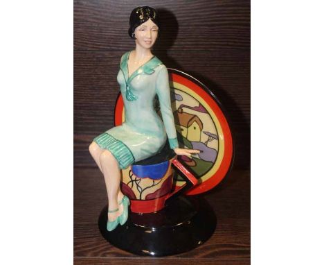 KEVIN FRANCIS LIMITED EDITION FIGURINE
of young Clarice Cliff, boxed with certificate of authenticity, box 28cm high