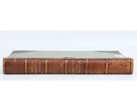 English Domestic Clocks, one cloth and leather bound book, Cecinsky & Webster, first edition 1913.