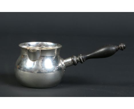 A sterling silver toddy ladle with turned hardwood handle. Stamped sterling 808, 15.5cm. Condition Report. To be used as a gu