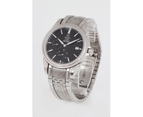 OMEGA DeVille Automatik Co-Axial Chronometer - Kaliber 2627 (Power Reserve), Referenz 48325031, Stahlgehäuse, D 40mm, schwarz