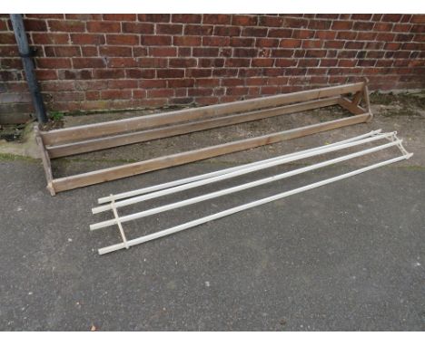 TWO LARGE VINTAGE HANGING RACKS