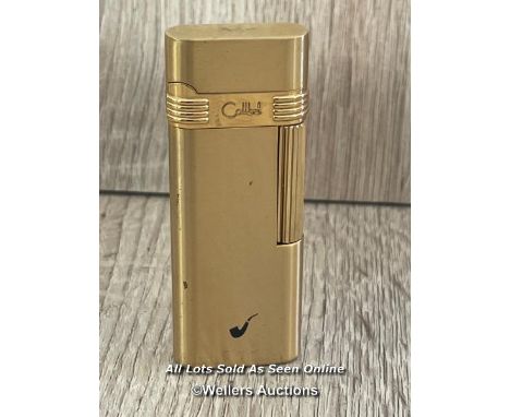 COLLIBRI LIGHTER WITH PIPE LOGO, 7CM HIGH, APPROX 55G