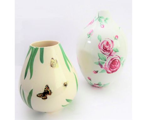 Two vases: Royal Doulton 'Rose Clouds' and Spode 'Floral Haven'