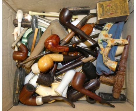 A quantity of pipes to include Willmen, International selection, meerschaum and ceramic