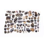 A COLLECTION OF SEVENTY PART POLISHED BLUE JOHN SPECIMENS