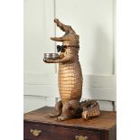 Y A PRESERVED CROCODILE 'DUMB WAITER'