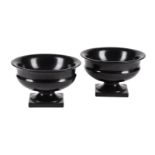 A SET OF FOUR PORTER MARBLE URNS