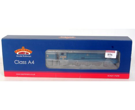 A Bachmann 31-95LB LNER blue 'Mallard' engine and tender, iron corridor tender, DCC  ready (NM-BGNM)