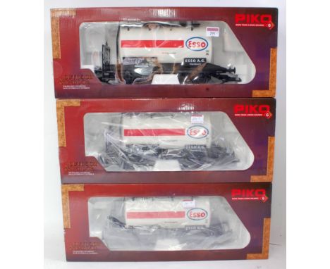 Three G scale Piko 37944 Esso tank wagons (near M) BNM)