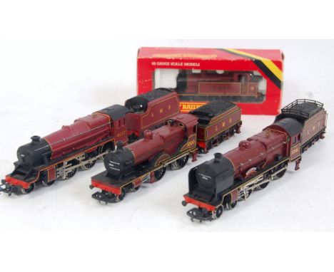 Hornby Patriot class "Duke of Sutherland" (G) 4-4-0 compound class 5 and 0-6-0 Jinty tank engine boxed all items in LMS red l