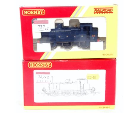 Hornby Railroad R2882 SDJR blue Jinty tank engine No. 24 (M-BM), R2216 K&ESR Terrier tank engine 'Bodian' (M-BG)