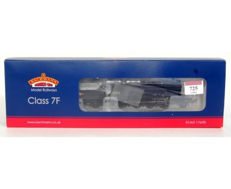 A Bachmann 31-011 ex SDJR class 7F engine and tender BR black late crest No. 53809, DCC ready (M-BM)