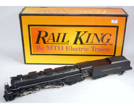 Rail King by MTA C & O Alleghery 2-6-6-6 articulated steam engine and tender 3-rail fitted with protosound, with instructions