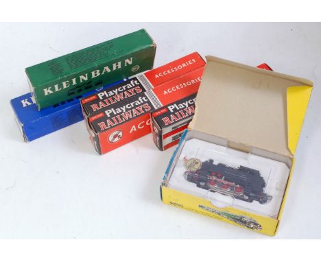 Mixed lot of H0 continental items Trix International ref 2418 0-6-0 tank engine (G-BFG) Kleinbahn E10 electric locomotive and