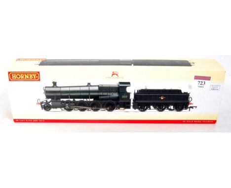 A Hornby R2917 class 28XX 2-8-0 engine and tender BR black No. 2810 with instructions DCC ready (M-BM)