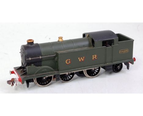 A Hornby Dublo repainted EDL7 GWR tank engine, converted to 2 - rail (GR)