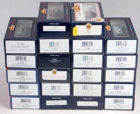22 various boxed Bachmann 00 gauge wagons and rolling stock, examples to include 38040 31 ton OBA open wagon, together with N