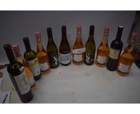 11 x assorted rose and white wine, see photo (ES16) (11)