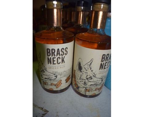 9 x 70cl bottles of Brass Neck Premium Scottish Spiced Rum (ES15)