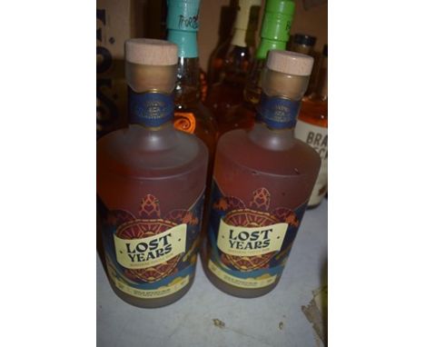 8 x assorted bottles of rum including 2 x 70cl bottles of Lost Years Gold Spiced Rum with green pineapple (ES15) (8)