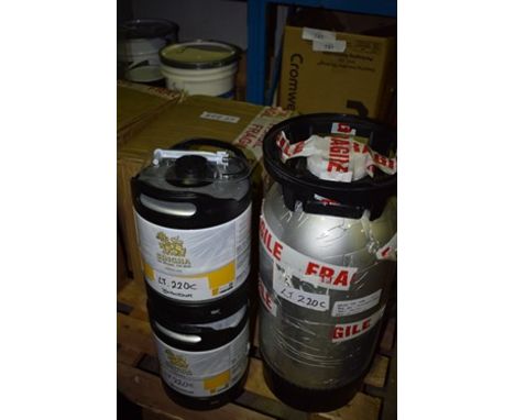 4 x assorted kegs of in date beer including 2 x 6 litre kegs of Singha thai beer (FS)