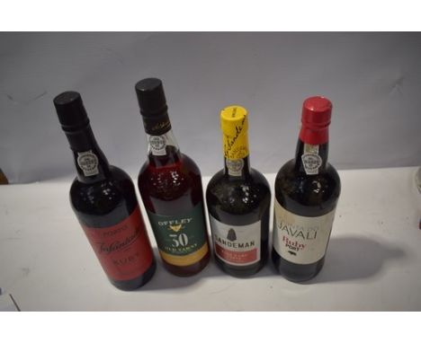1 x 750ml bottle of Sanderman Fine Ruby Port, 1 x 750ml bottle of Offley 30 year-old Tawny Port, 1 x 750ml bottle of Infantad