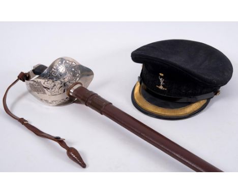 A group of items belonging to Lieutenant Colonel R J Robinson, Royal Signals, including his mess uniform, his sword (E II R),