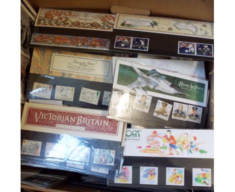 Assorted presentation packs, other commemorative stamps, first day covers and other items (box)