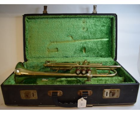 A J R Lafleur London Zenith B flat trumpet, cased