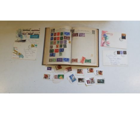 Assorted stamps, loose and in albums, first day covers, presentation packs, and a group of items presented to Mr J W Vincent,