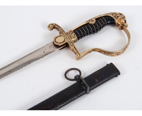 A German World War II Army ceremonial sword, the blade marked Carl Julius Krebs, Solingen  See illustration Condition report 