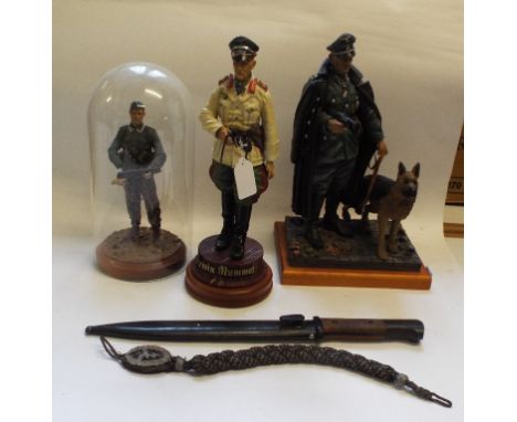 An Historical 1/6th scale figure of Erwin Rommell, limited edition 89/500, other similar figures, and other items (qty) Condi