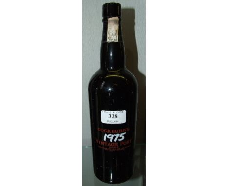 A bottle of Cockburn's Vintage Port, 1975