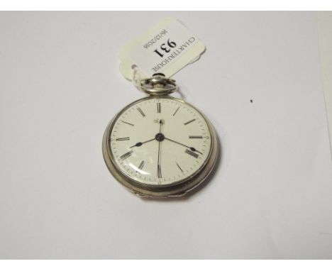 A late 19th century silver coloured metal open face pocket watch, for the Chinese market Condition report Report by GHA coupl