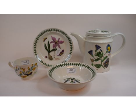 A large quantity of Portmeirion The Botanical Garden pattern tablewares, glass and similar items (2 boxes)  Condition report 