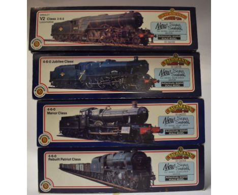 A Bachmann Branch-Line 00 gauge locomotive and tender, 2-6-0, GWR 5355, 827, and five others, including 31-202, 31-251 and 31