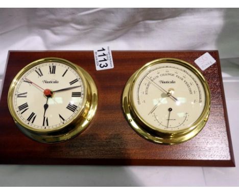 Nauticalia mounted clock and barometer. Not available for in-house P&amp;P 
