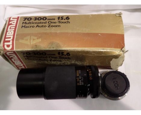 Clubman 70-300 F5.C lens and another. UK P&amp;P Group 2 (£20+VAT for the first lot and £4+VAT for subsequent lots) 