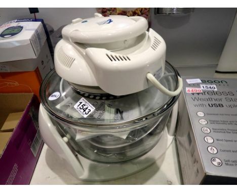 Halogen multi-function cooker, VisiCook. CR3 230V 50Hz, 1300W, with manual, cook book and power supply. All electrical items 
