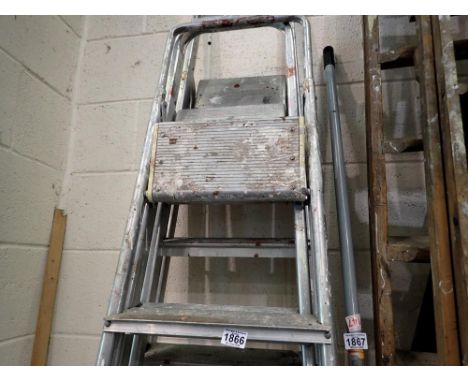 Three step step ladder and another. Not available for in-house P&amp;P 