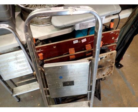Two three step ladders. Not available for in-house P&amp;P 