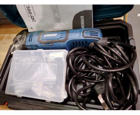 Cased Erbauer electric sander. All electrical items in this lot have been PAT tested for safety and have passed. This does no