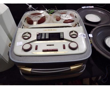 Elizabethan TT3 twin track reel to reel tape recorder. Not available for in-house P&amp;P 