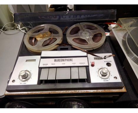 Marconiphone reel to reel tape recorder. Not available for in-house P&amp;P 